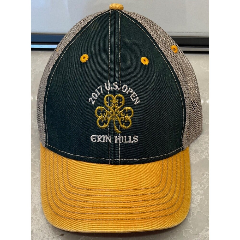 ERIN HILLS 2017 US OPEN - GREEN BAY PACKERS COLORS RARE MEN'S AHEAD GOLF HAT
